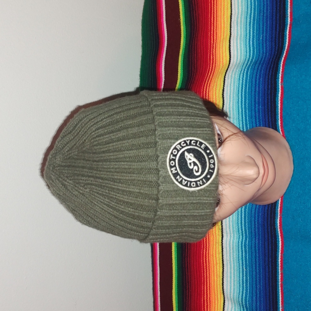 Indian Motorcycle Company Icon One Size Beanie - Green